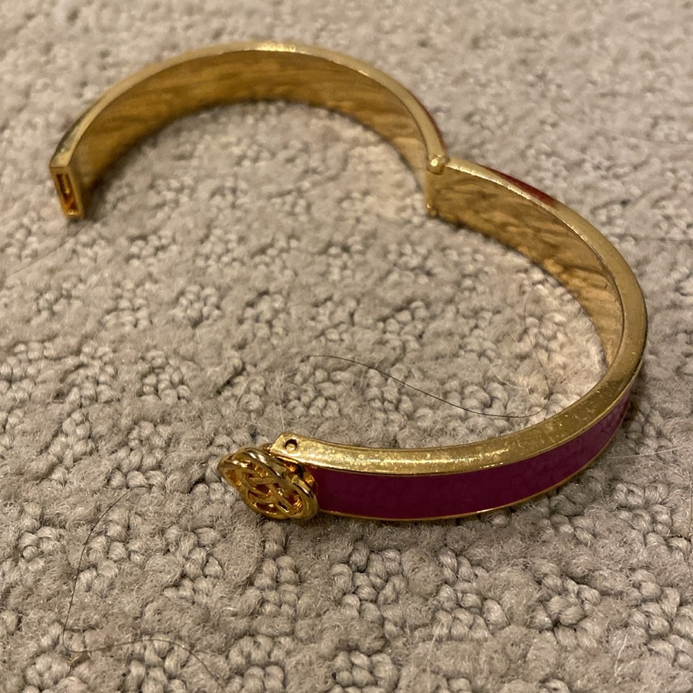 Stella & Dot hinge bracelet.  Pink. - Picture 2 of 2